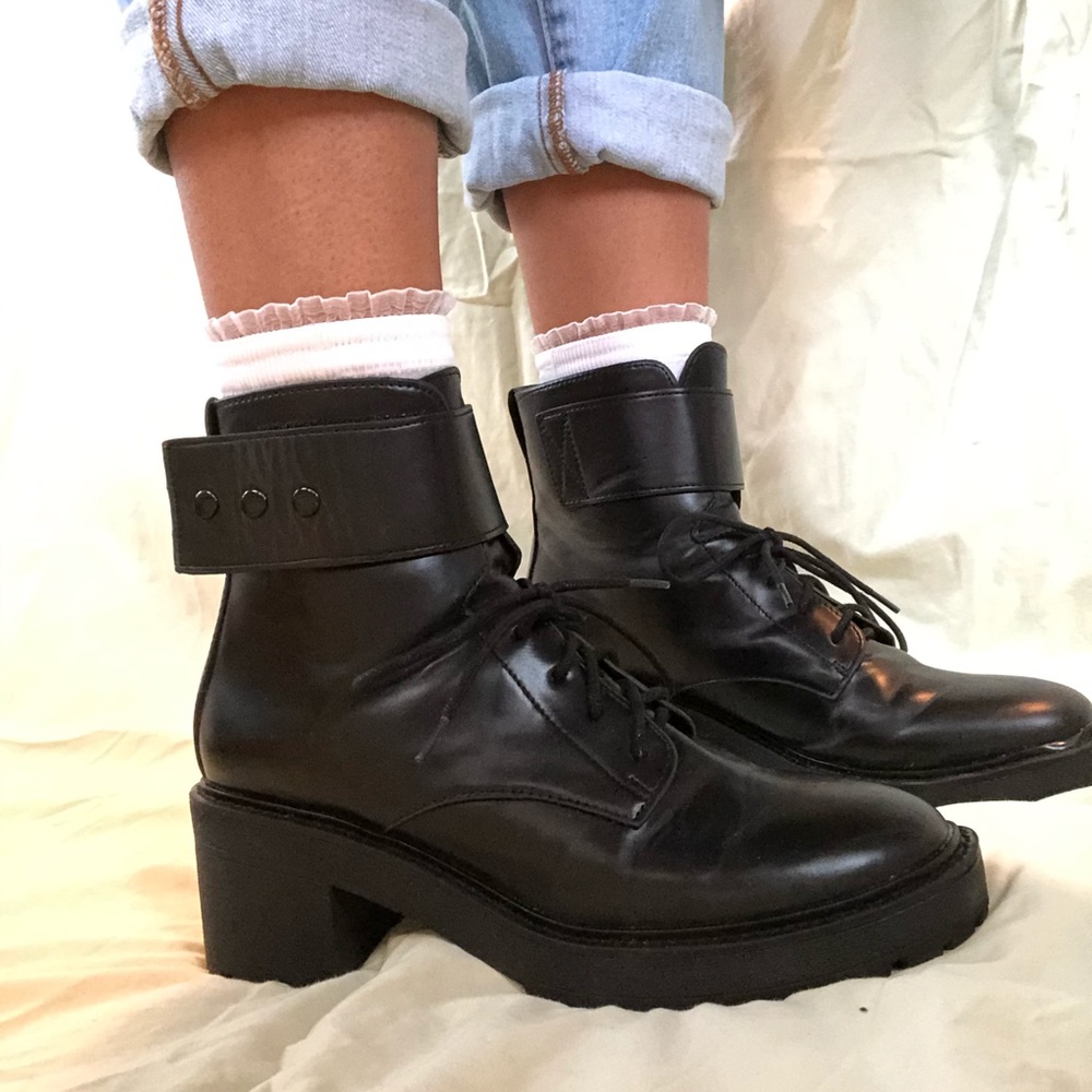 Platform Leather Boots